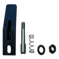 Backrest Lever, Basix, Half Folding Release, with Pin, Spring and Nut, Plastic, Black