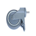 Castor, Plastic, Braking, 125mm(5in.), Grey