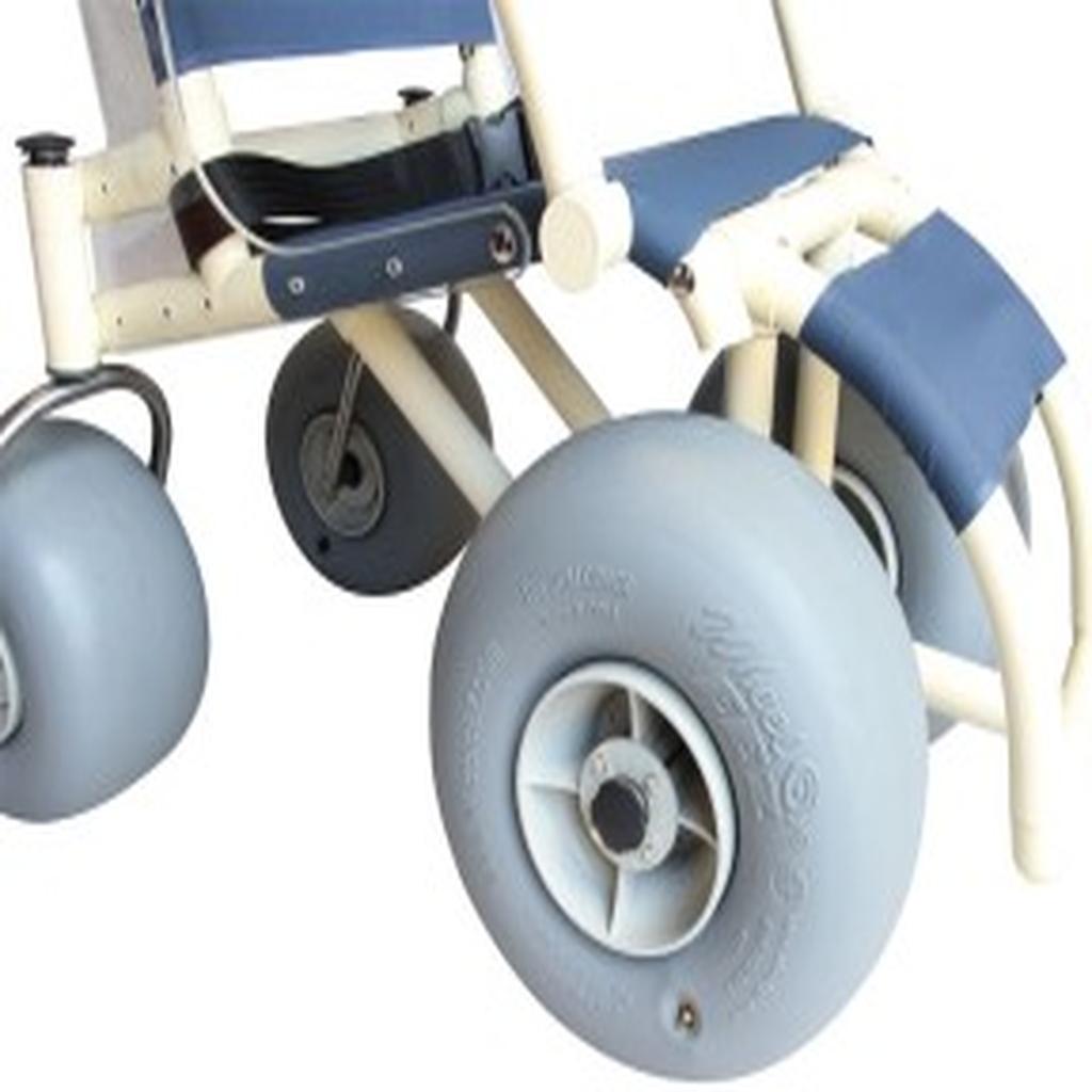 Beach Wheelchair, with Wheel Eze Ballon Tyres, 480mm, Sandcruiser (SWL 120kg)