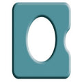 Commode Seat, Pressure Care, 410mm (16in.), Closed Front, Standard Aperture, with Left Indent, Juvo