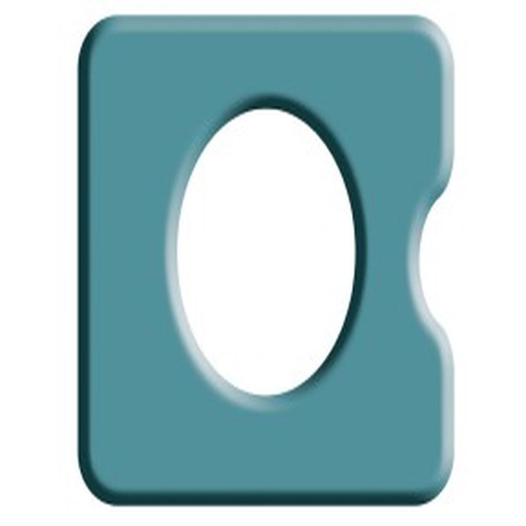 Commode Seat, Pressure Care, 410mm (16in.), Closed Front, Standard Aperture, with Left Indent, Juvo