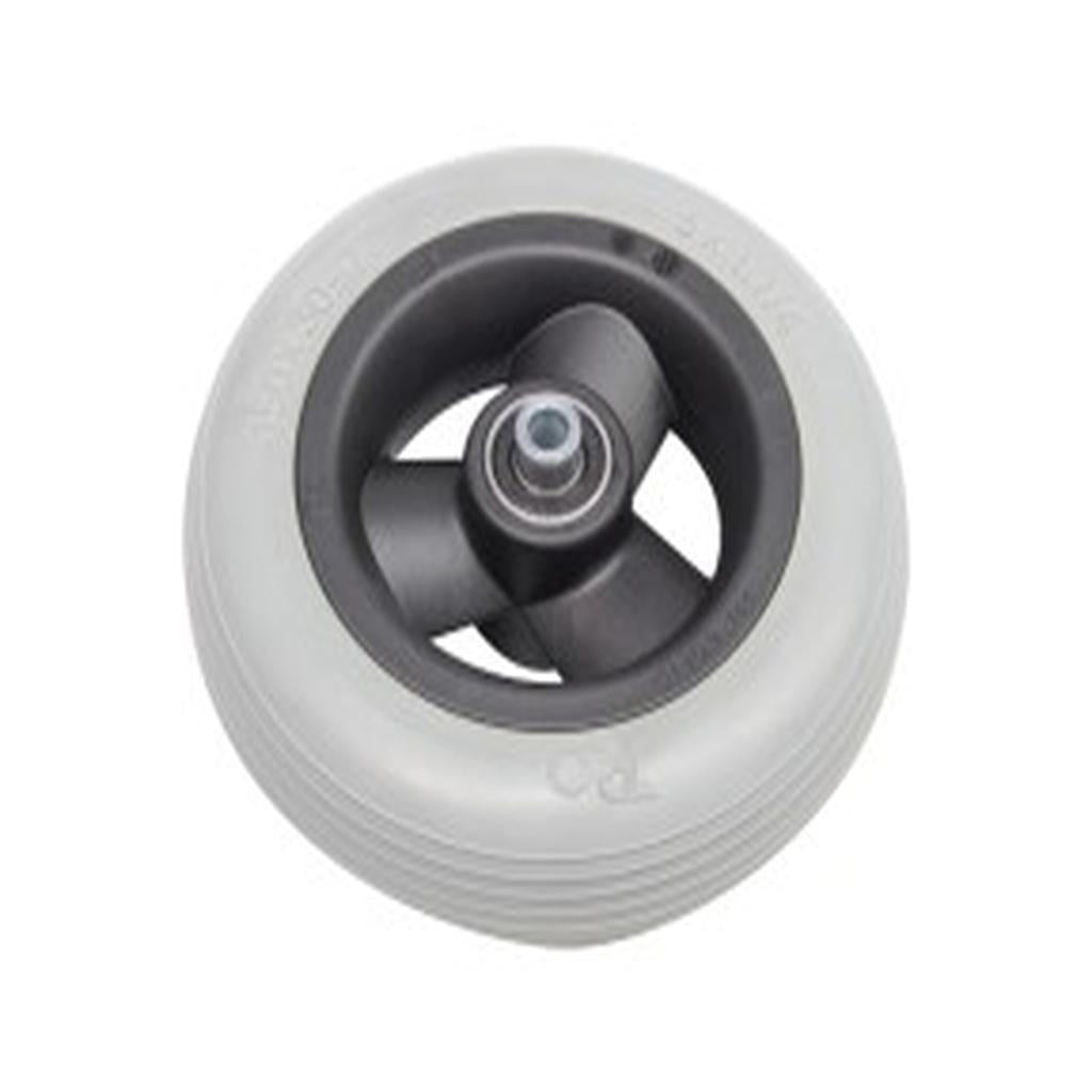 Castor Wheel, Breezy Basix, Soft Solid, with Axle, PU, 150 x 32mm (6 x 1 1/4in.), Grey