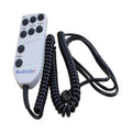Handset, 8 Button, Grey, 13 Pin DIN (Round) Plug, Dewert, to suit Hill-Rom (Medicraft) Bed
