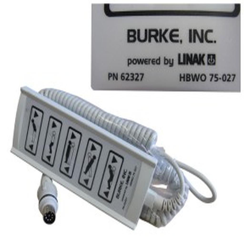 Handset, 10 Button, Grey, 8 Pin DIN (Round) Plug, Linak HB70, to suit Burke Bed