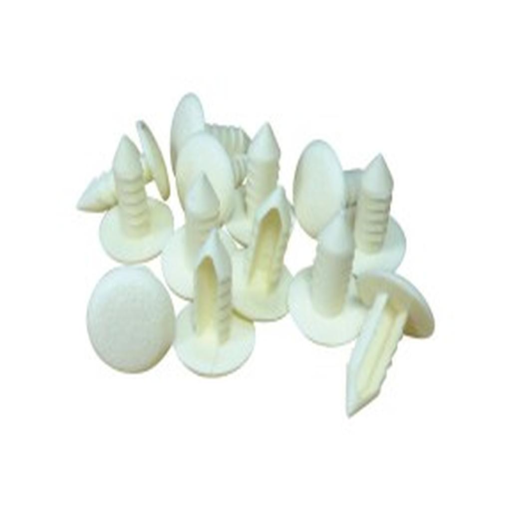 Upholstery Clip, Plastic, Cream, Pack 12, Para Mobility, to suit Platypus Pool / Wet Area Wheelchair