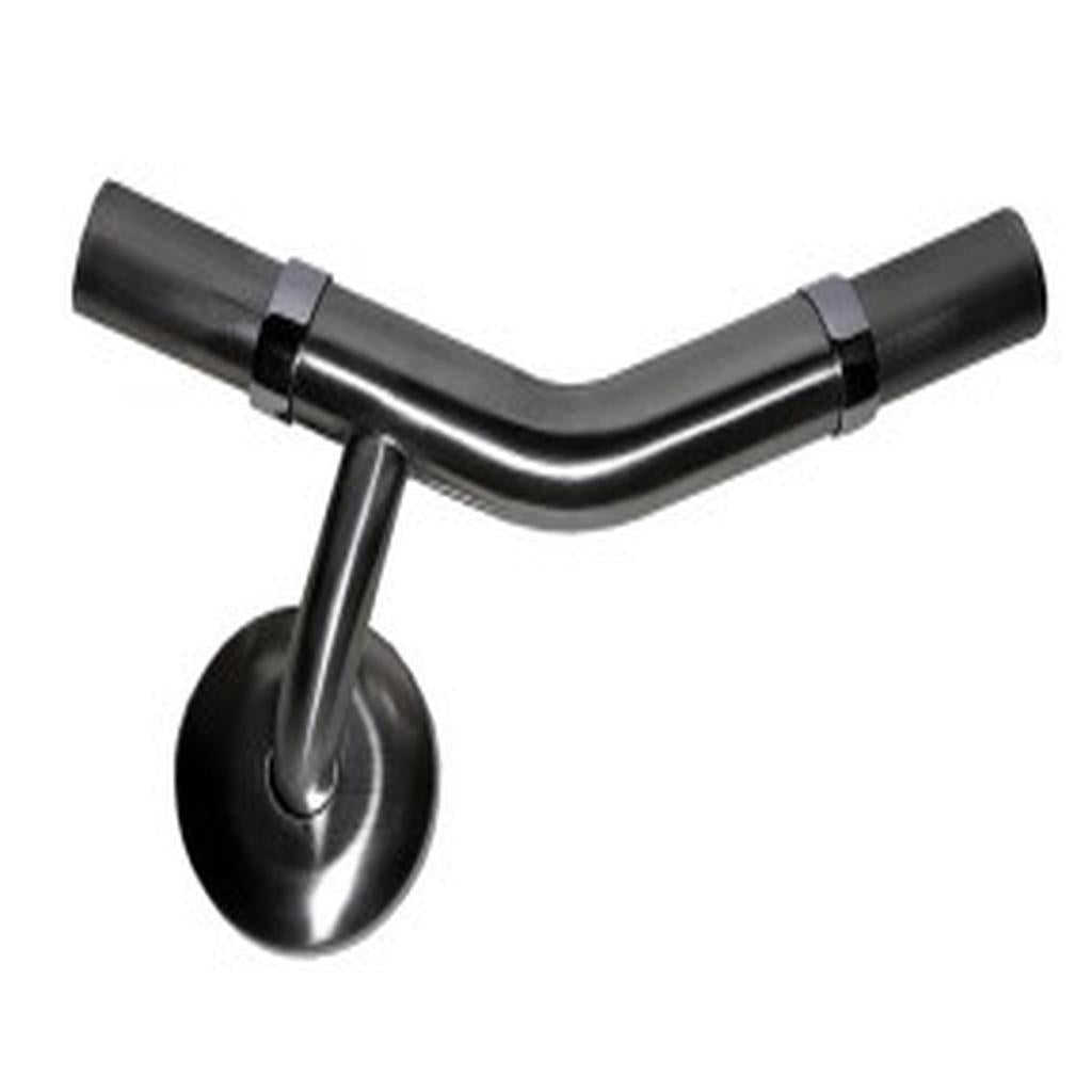 Modular Grab Rail System, Intermediate Support, with Wall Flange, 135 deg. Left Hand