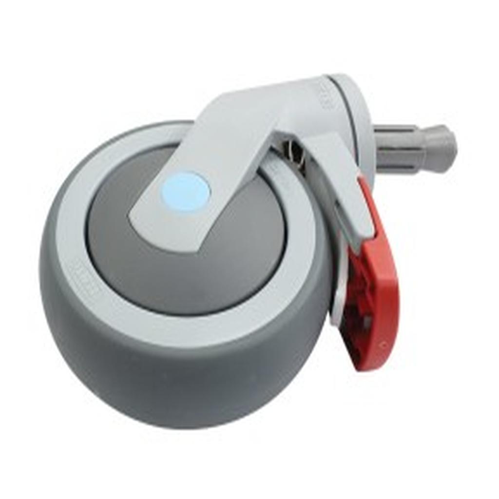 Castor, Braking, 125mm (5in.), Tente Levina, to suit K Care Shower Commode