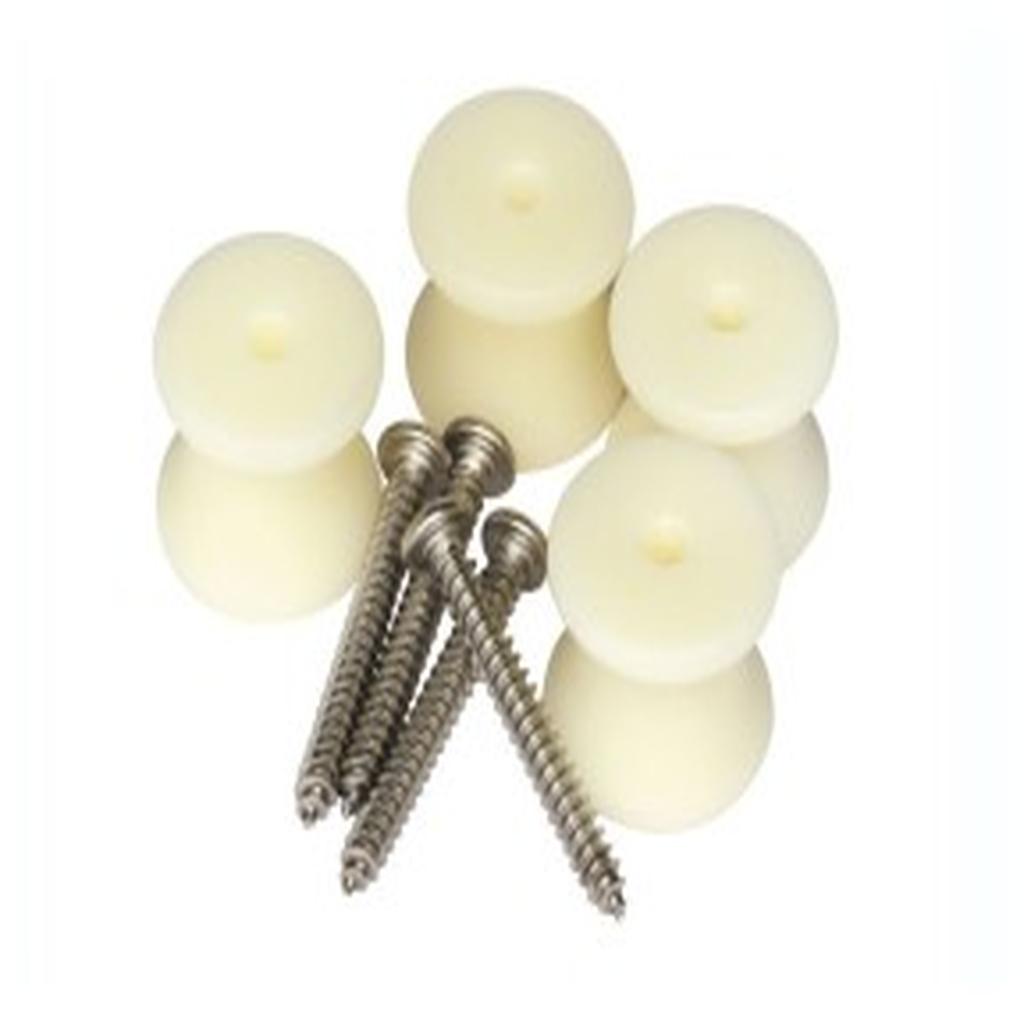 Seat Clip, Juvo, with Stainless Steel Screws, Nylon