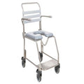 Shower Commode, Attendant Propelled, Sliding Footplate, 460mm, Juvo, Hybrid (SWL 150kg)
