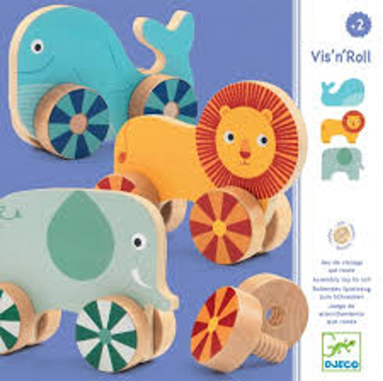 Djeco Wood Screw Vis n Roll