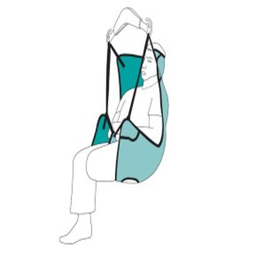 Sling, Amputee, with Divided Leg Straps, Medium