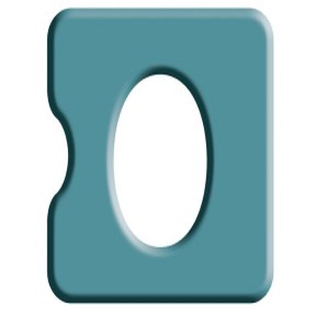 Commode Seat, Pressure Care, 410mm (16in.), Closed Front, Narrow Aperture, with Left Indent, Juvo