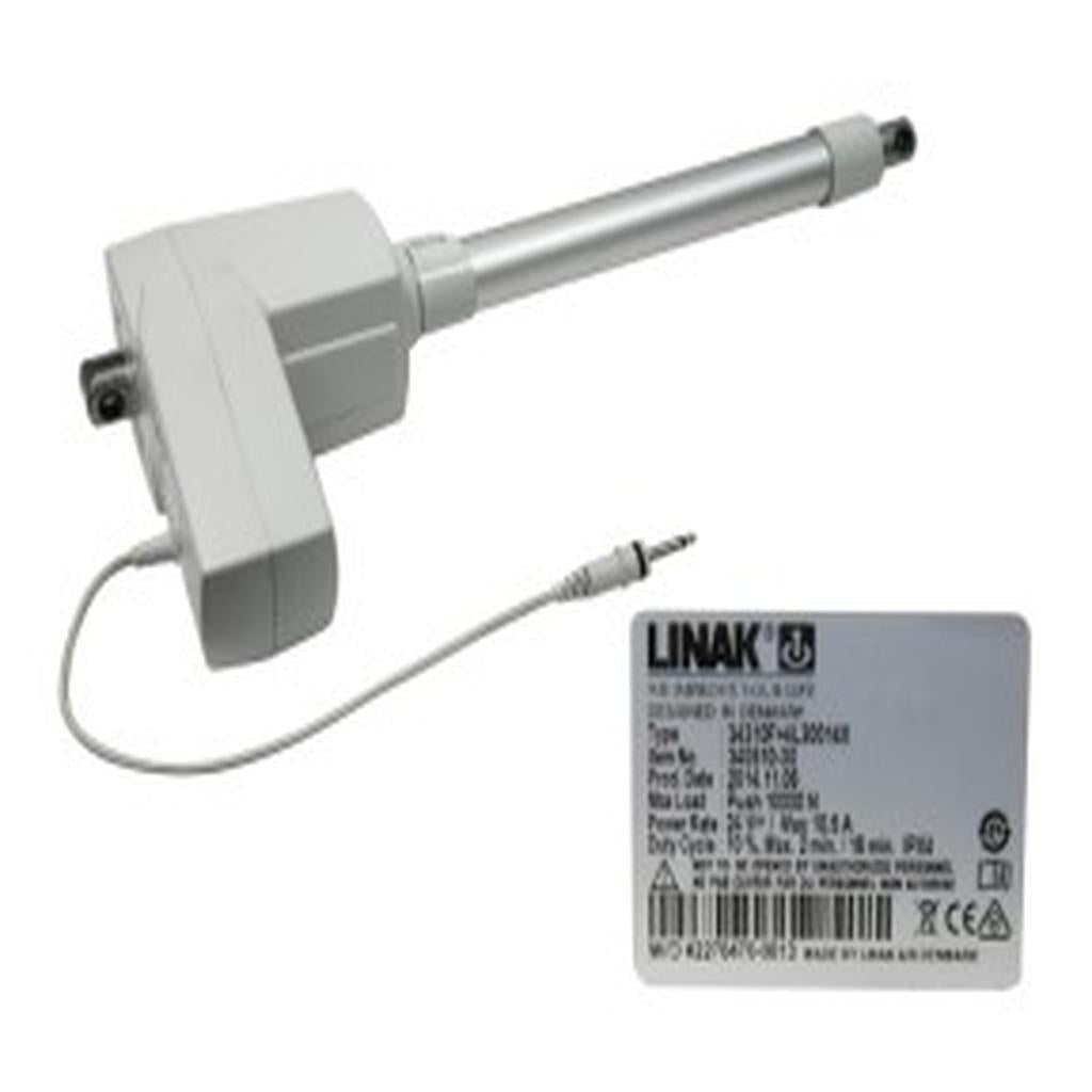 Linear Actuator, 300mm (12in.), Grey, Single Pin Mono Plug, Linak LA34
