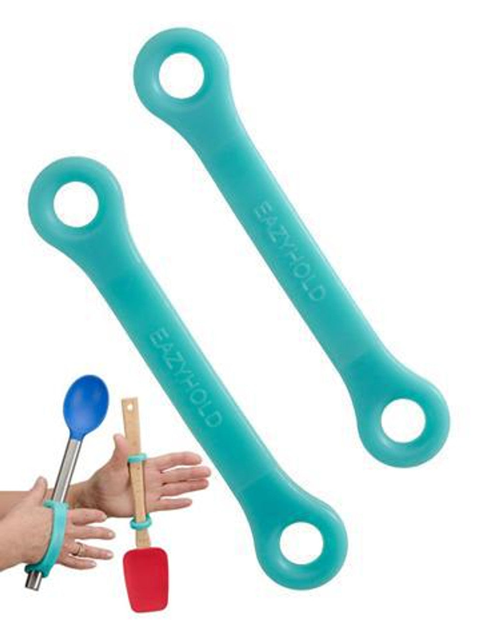 EazyHold Two Pack Aqua 6 1/2"