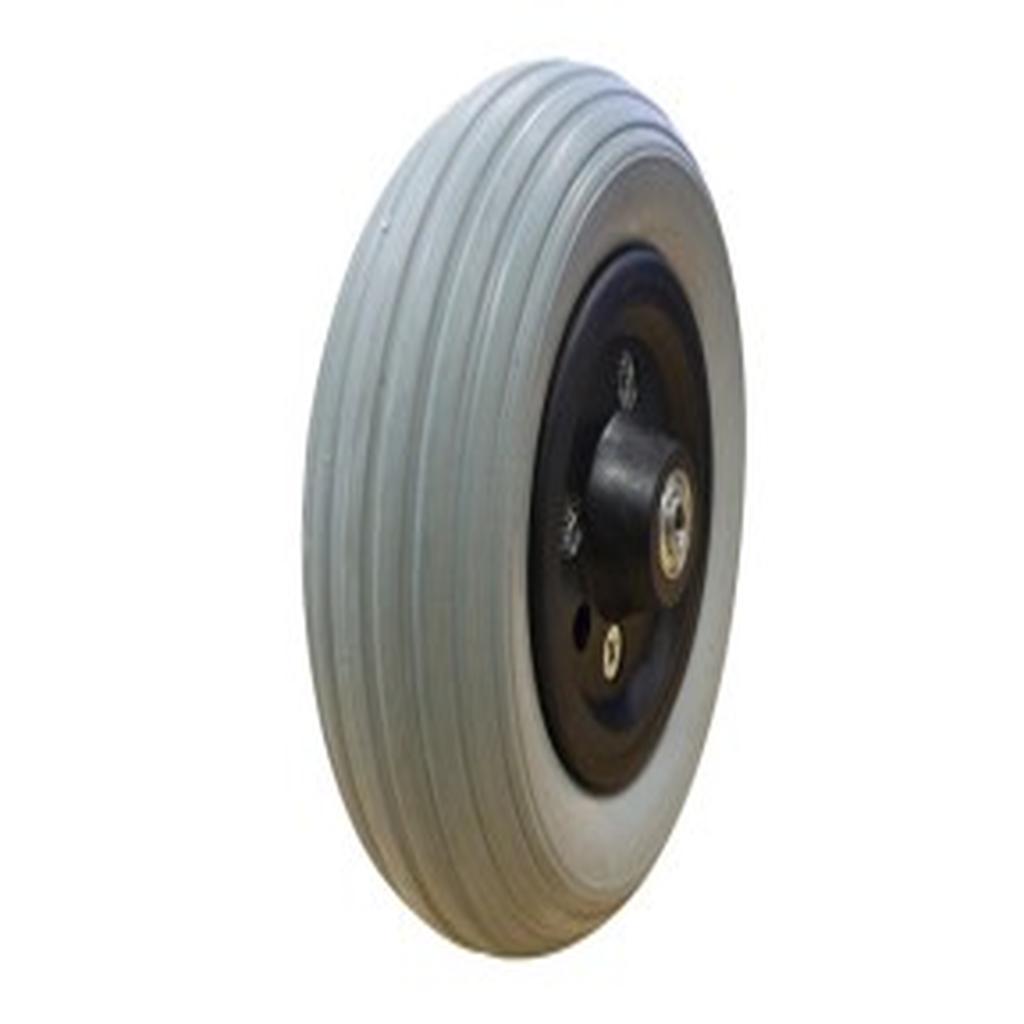 Castor Wheel, Front, 180mm (7in.), Grey, Quickie, to suit Pulse 5 & 6 Power Chair