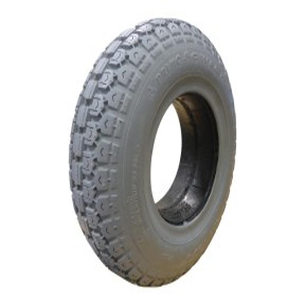 Solid Tyre, 4.10/3.50-6, Grey, C168, Primo Power