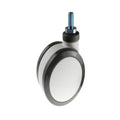 Castor, Non Braking, Twin Wheel, 100mm (4in.), Polyurethane, Grey, EHI (SWL 100kg)