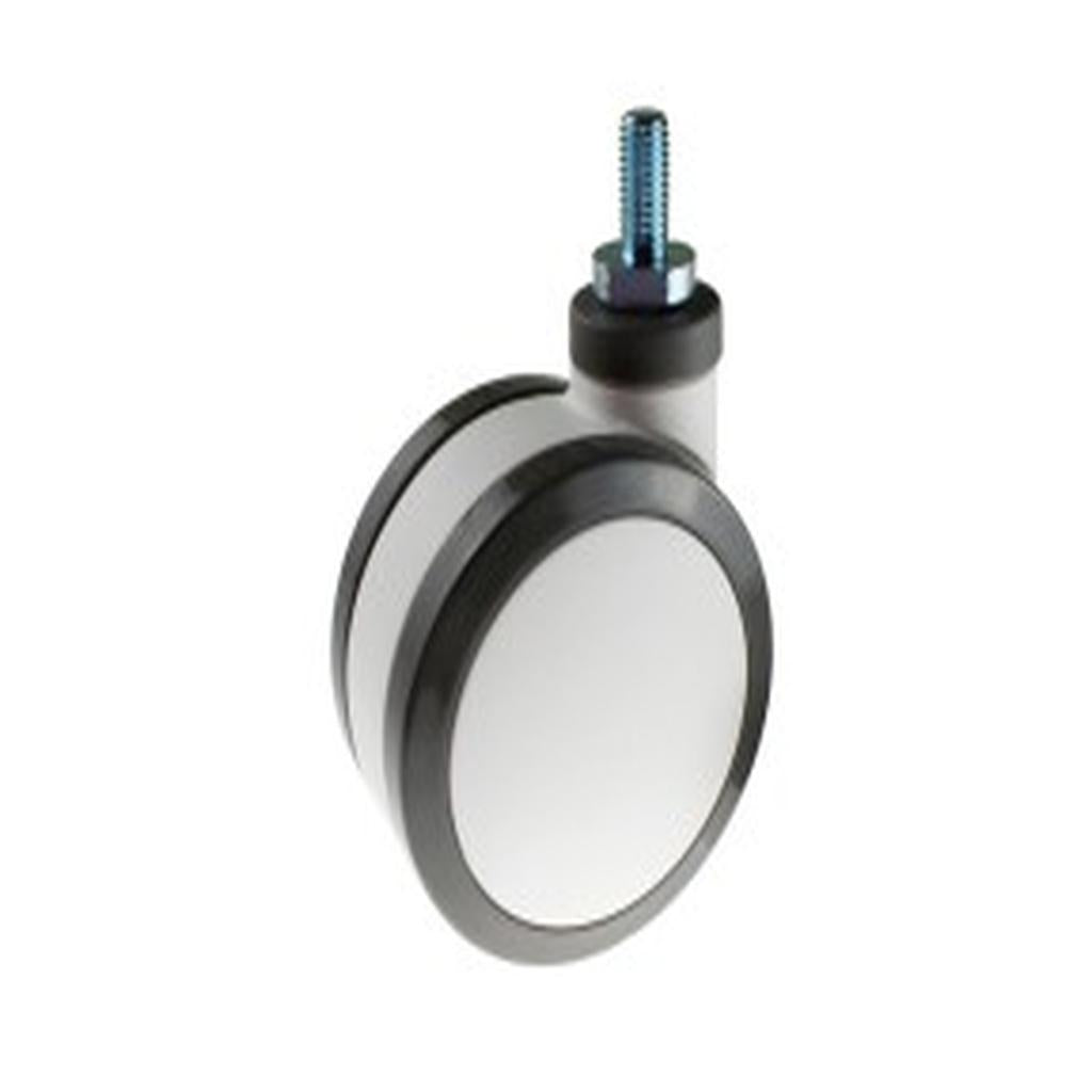 Castor, Non Braking, Twin Wheel, 100mm (4in.), Polyurethane, Grey, EHI (SWL 100kg)