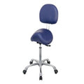 Treatment Stool, Pneumatic, Saddle Seat, with Backrest, Unicare (SWL 150kg)