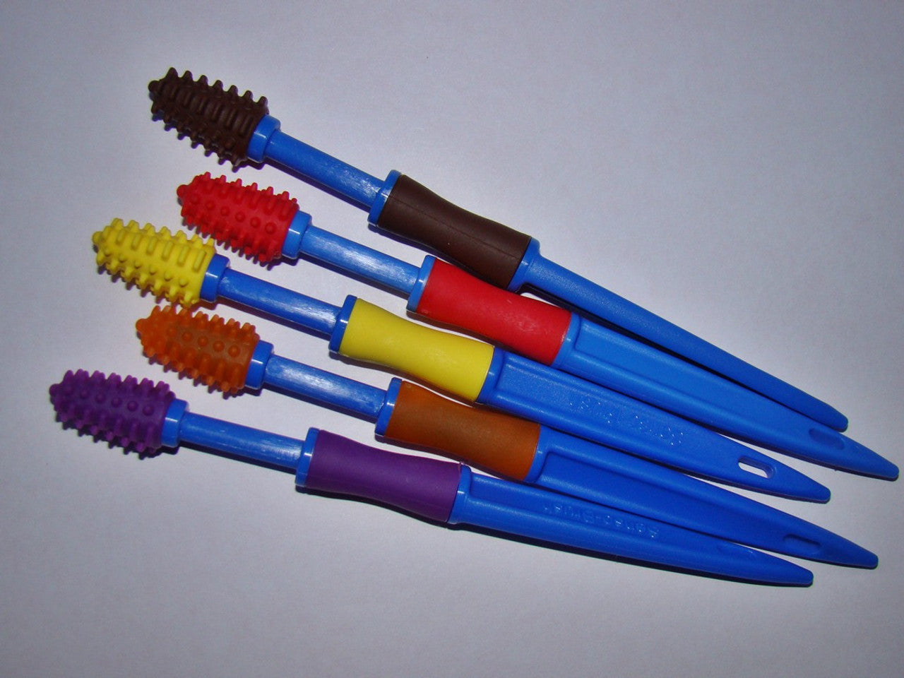 Sensory Brush Oral Stimulator Red and Blue