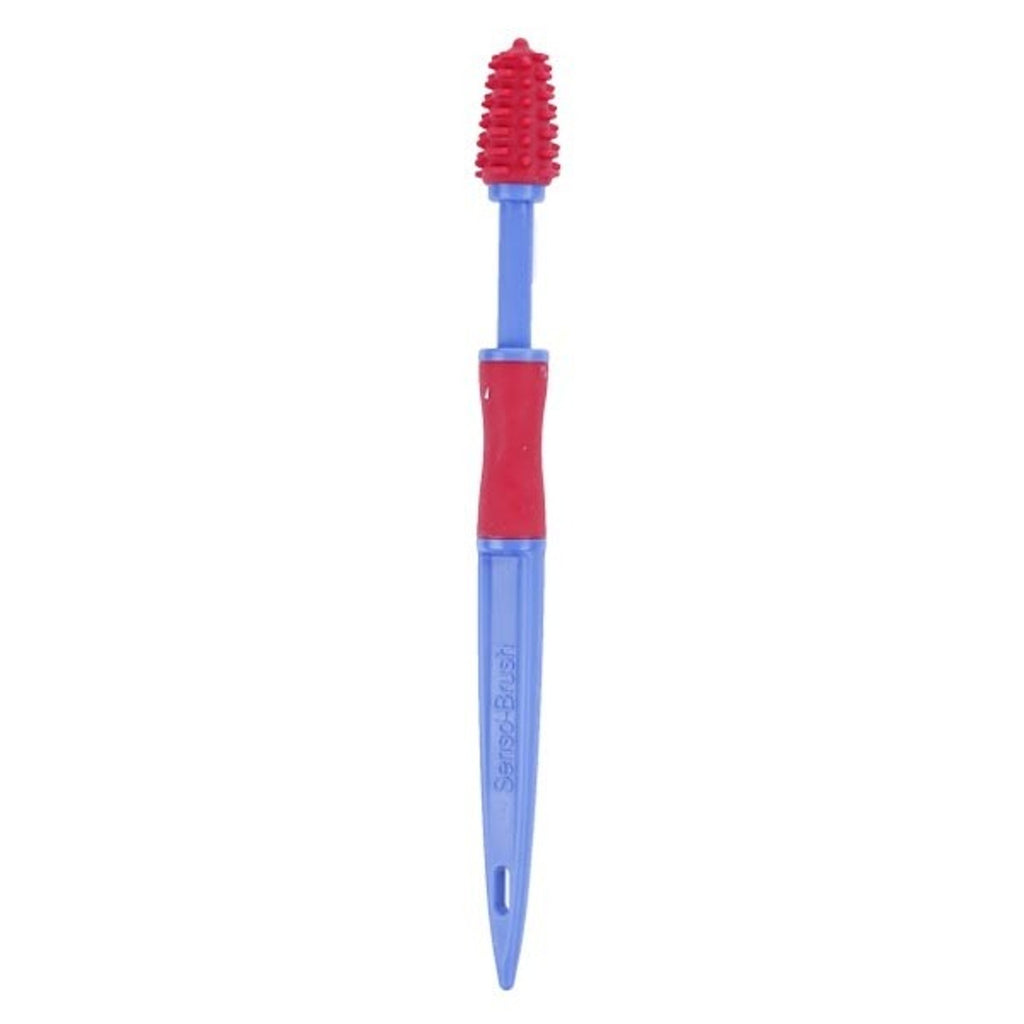 Sensory Brush Oral Stimulator Red and Blue