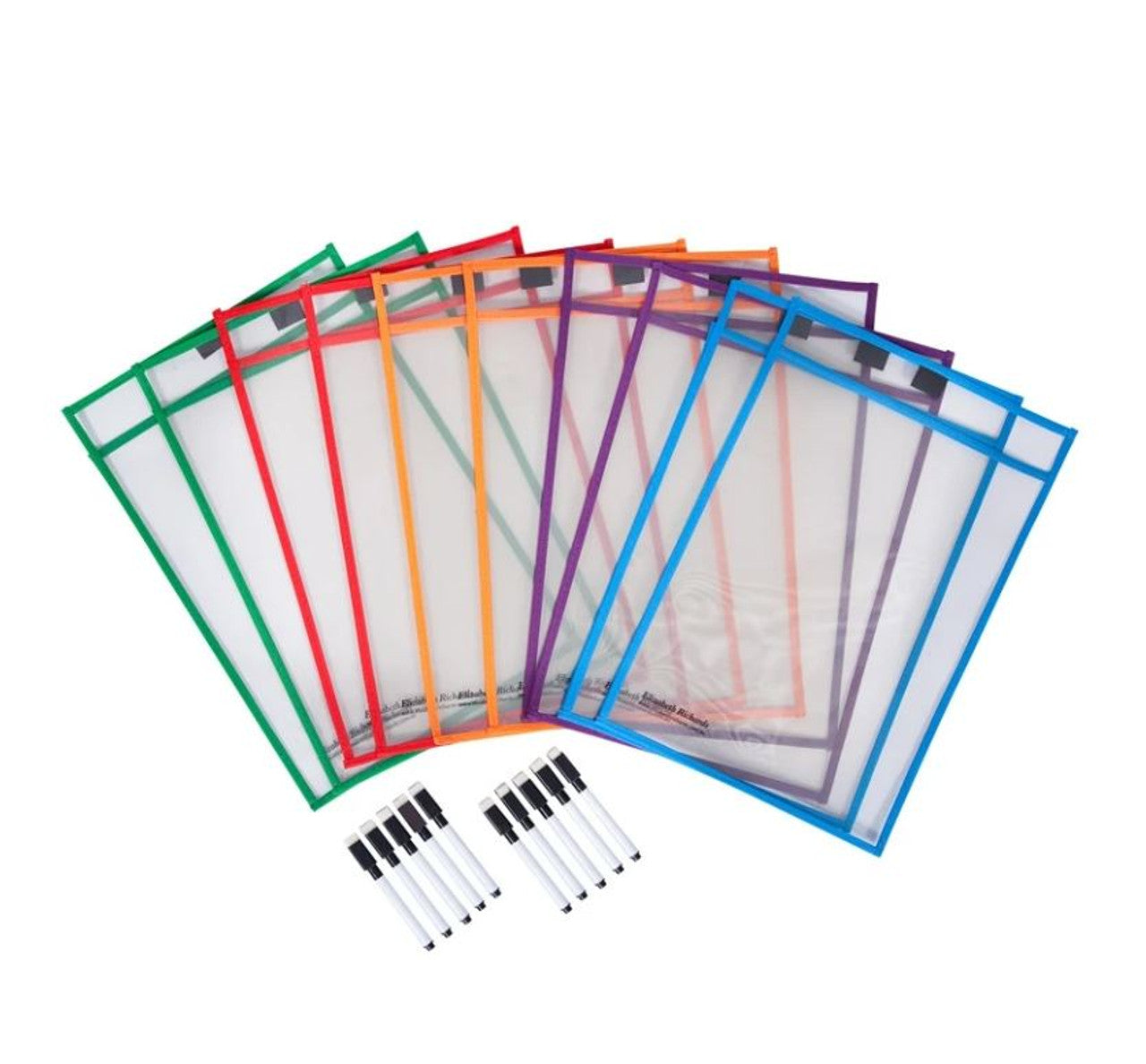 Write 'n' Wipe Paper Saver Sleeves with Pens and Erasers