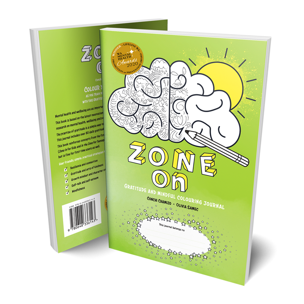 Zone On - Gratitude & Mindful Colouring Journal